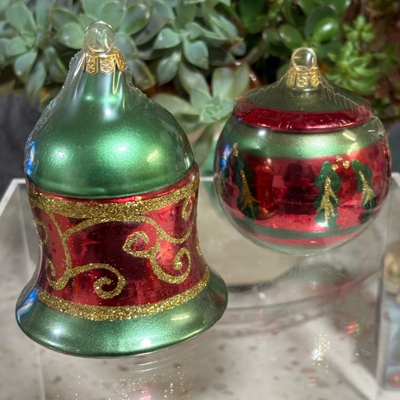 Vintage Set of Ceramic Christmas Ornament Candles - Picture 5 of 17